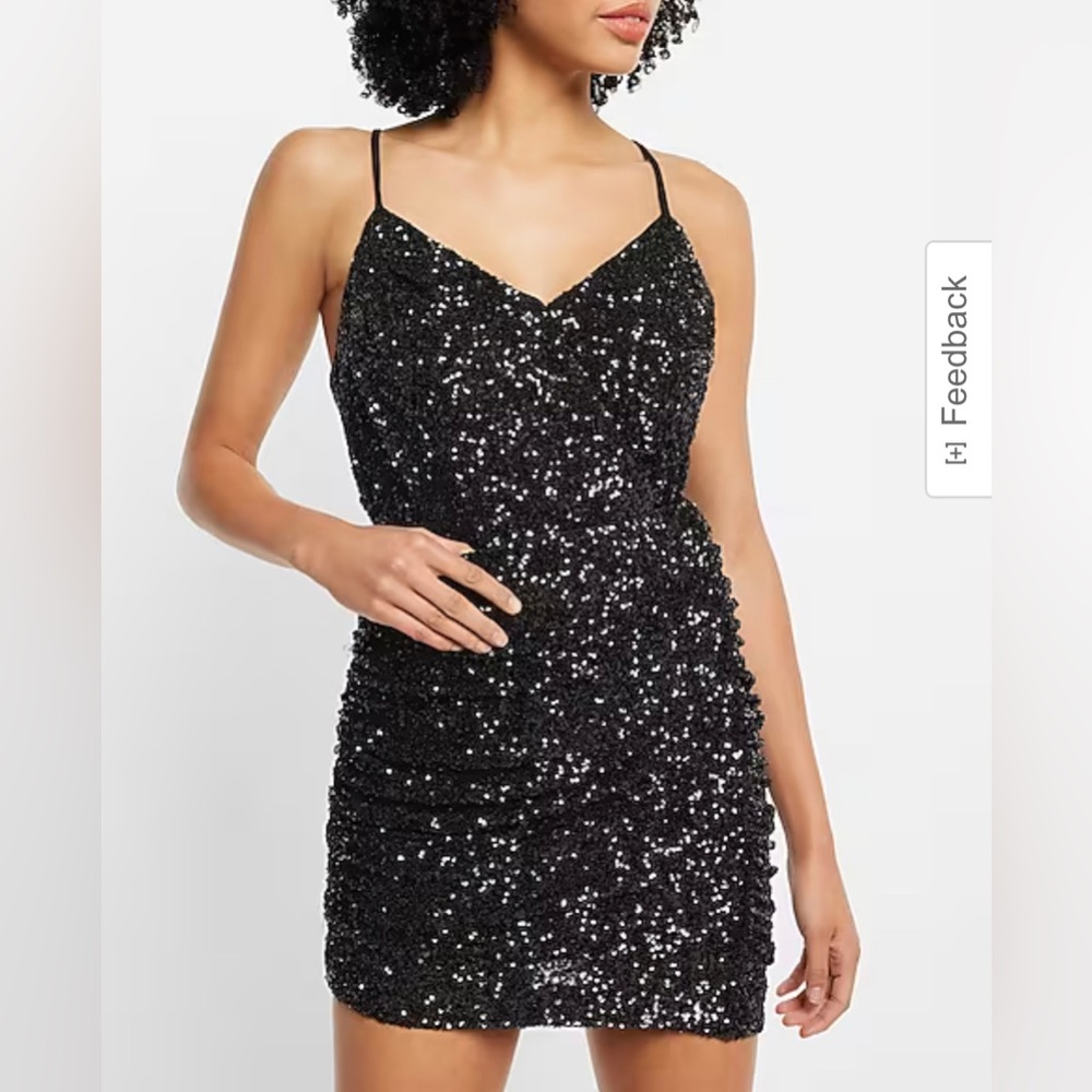 Super high waisted ruched side sequin mini skirt